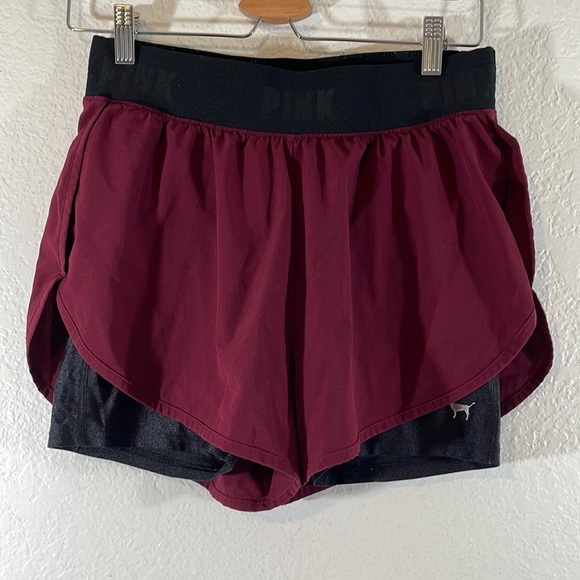 PINK Victoria's Secret Pants - Victoria’s Secret Pink Lined Jogging Shorts Size Medium